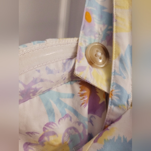 City Chic Pastel Floral Midi Dress in Light Blue and Yellow Accents - Picture 9 of 15